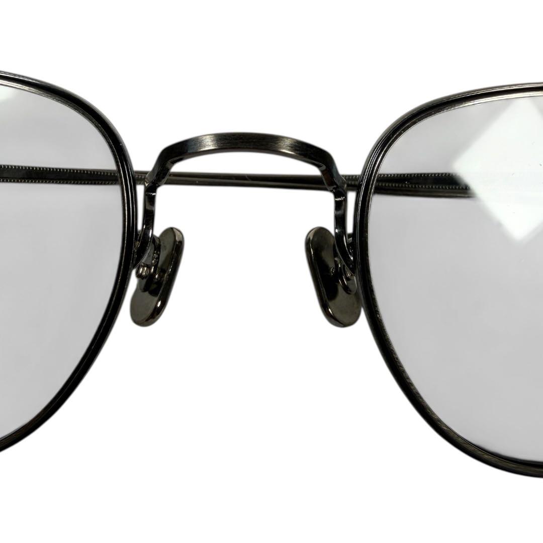 美品 EYEVAN 7282 アイヴァン 眼鏡 サングラス549 グレー8010