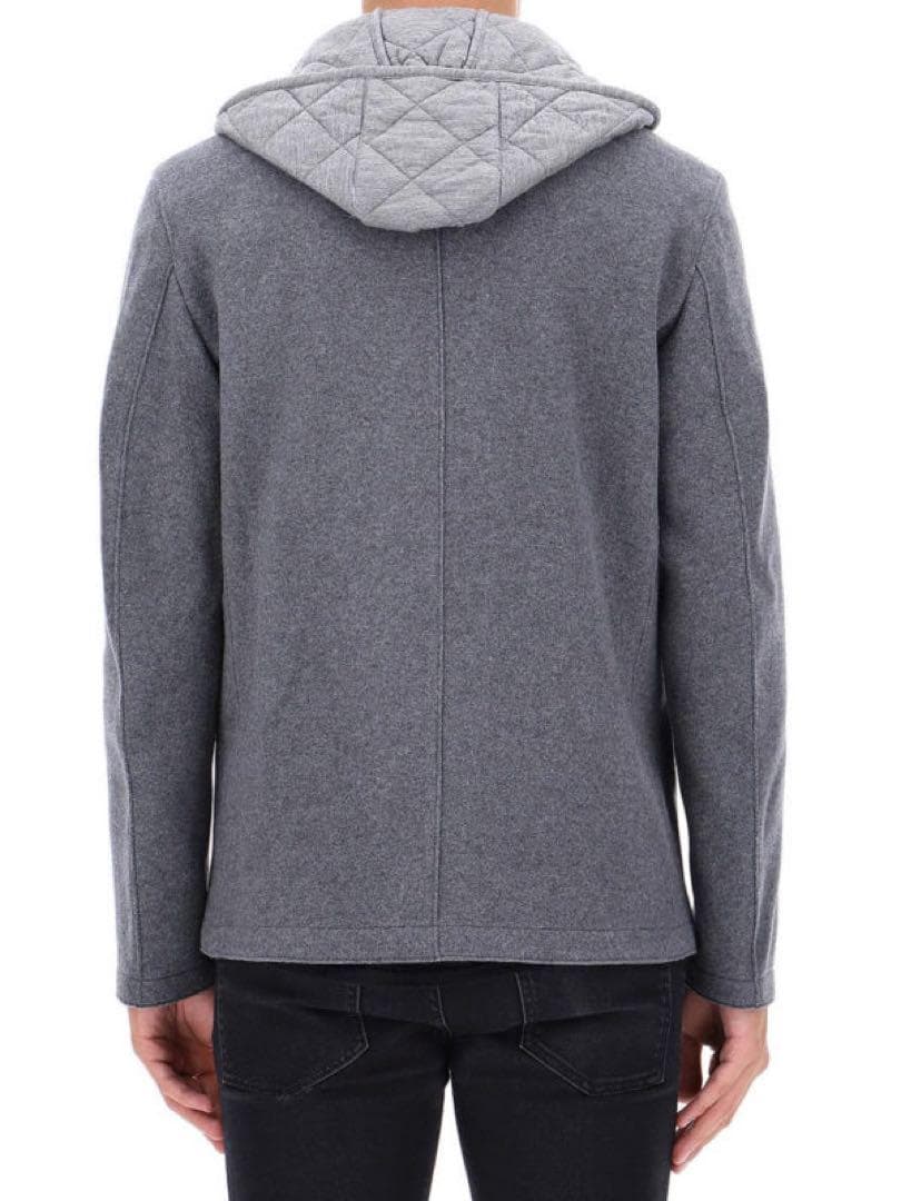 HERNO Resort 縮絨ウールピーコート フード取外し可 2way 48