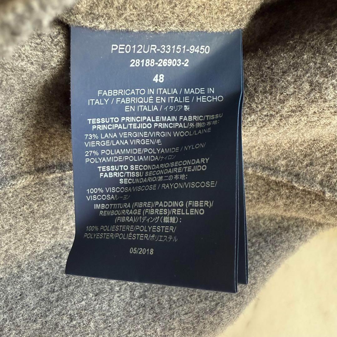 HERNO Resort 縮絨ウールピーコート フード取外し可 2way 48