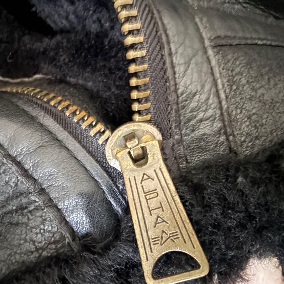 ALPHA INDUSTRIES INC／リアルムートンB-3 ／ブラック未使用