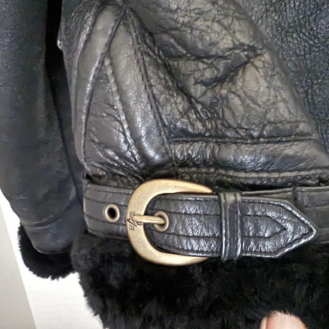 ALPHA INDUSTRIES INC／リアルムートンB-3 ／ブラック未使用