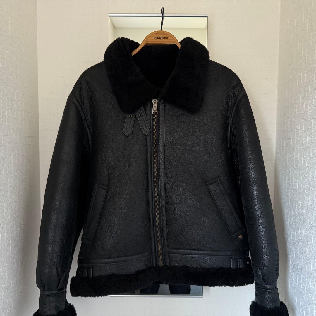 ALPHA INDUSTRIES INC／リアルムートンB-3 ／ブラック未使用