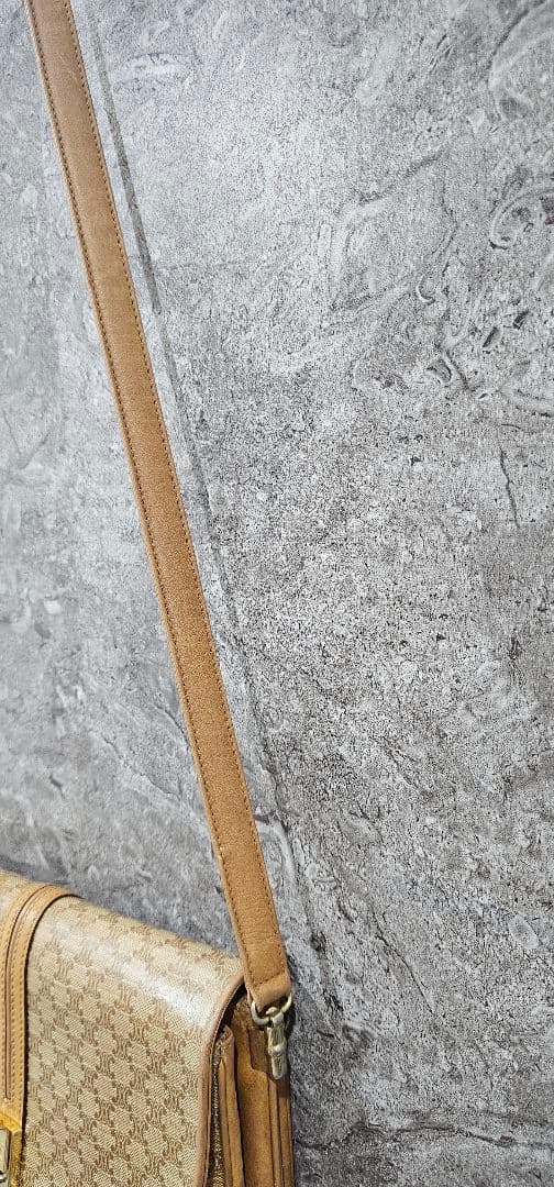 OLD CELINE オールドセリーヌ ショルダーバッグ 本革 レトロ ブラウン