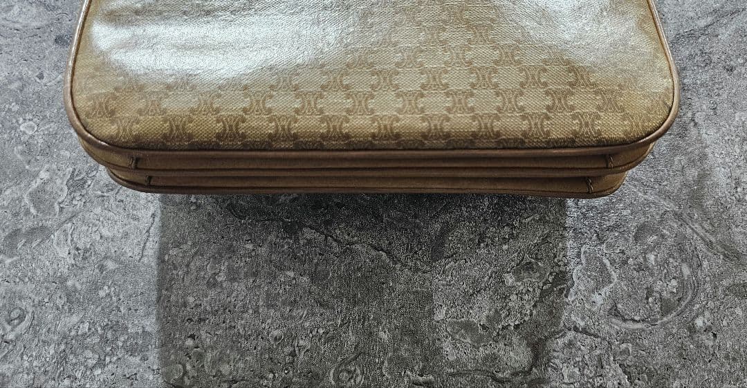 OLD CELINE オールドセリーヌ ショルダーバッグ 本革 レトロ ブラウン