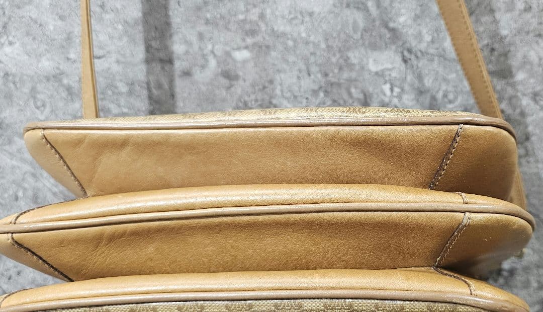 OLD CELINE オールドセリーヌ ショルダーバッグ 本革 レトロ ブラウン