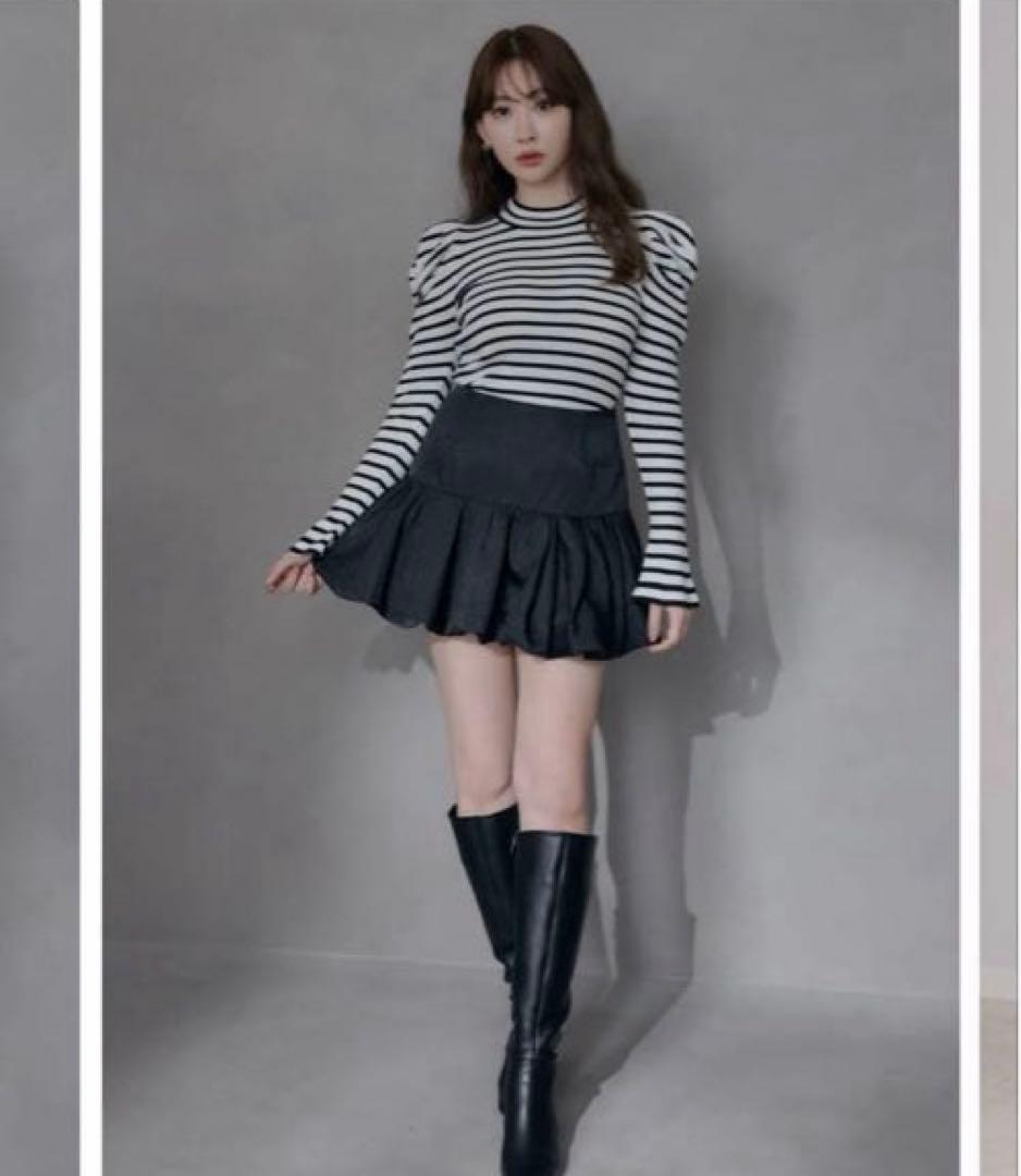 スカート Herlipto bubble mini skirt