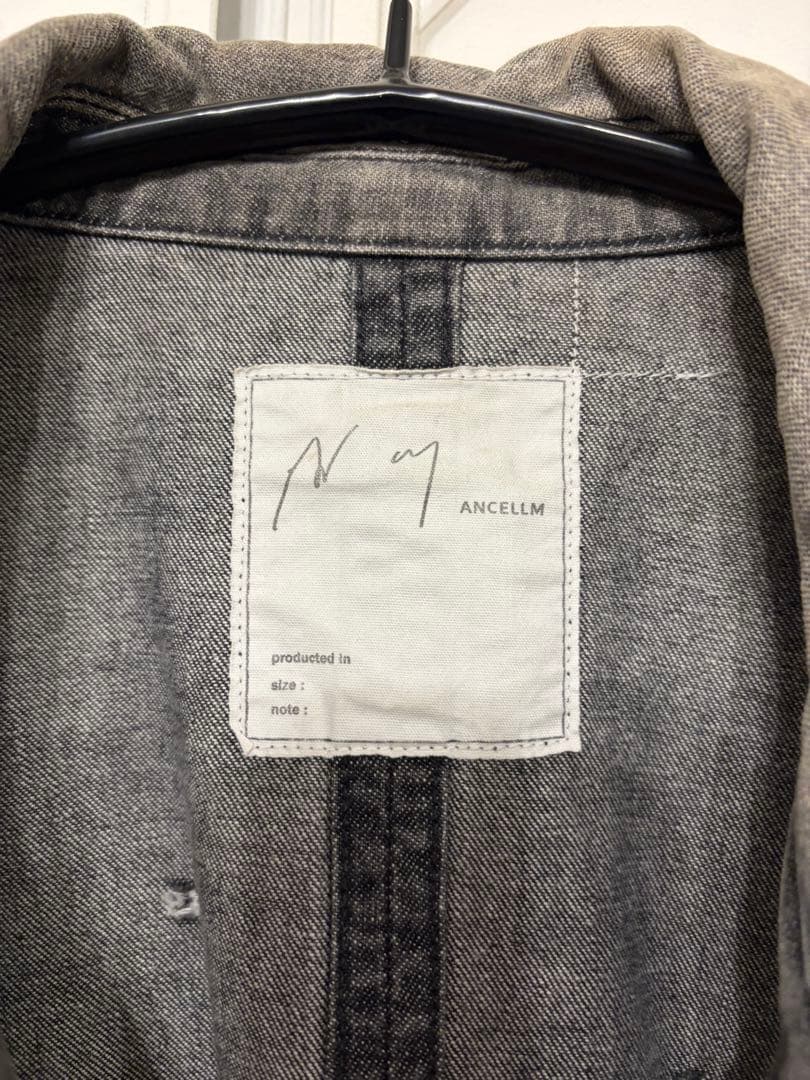 ANCELLM デニムカバーオール　1 ブラック