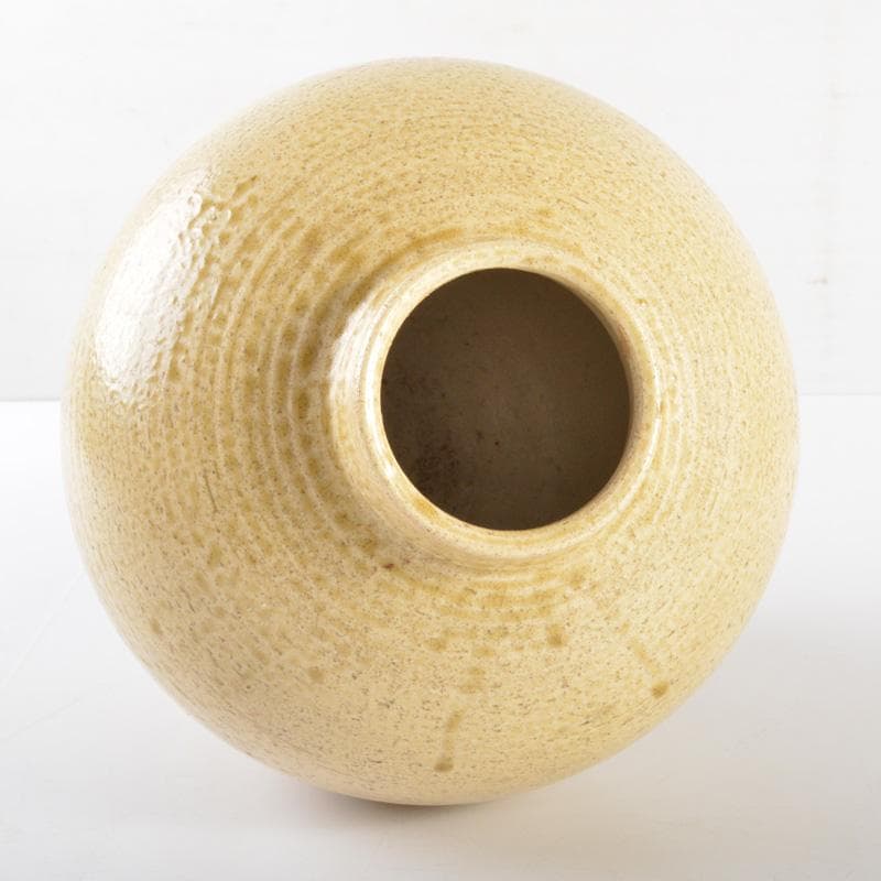 悠衣　北大路魯山人作　伊羅保　飾壷　裏千家淡々斎極め箱　V　5166A