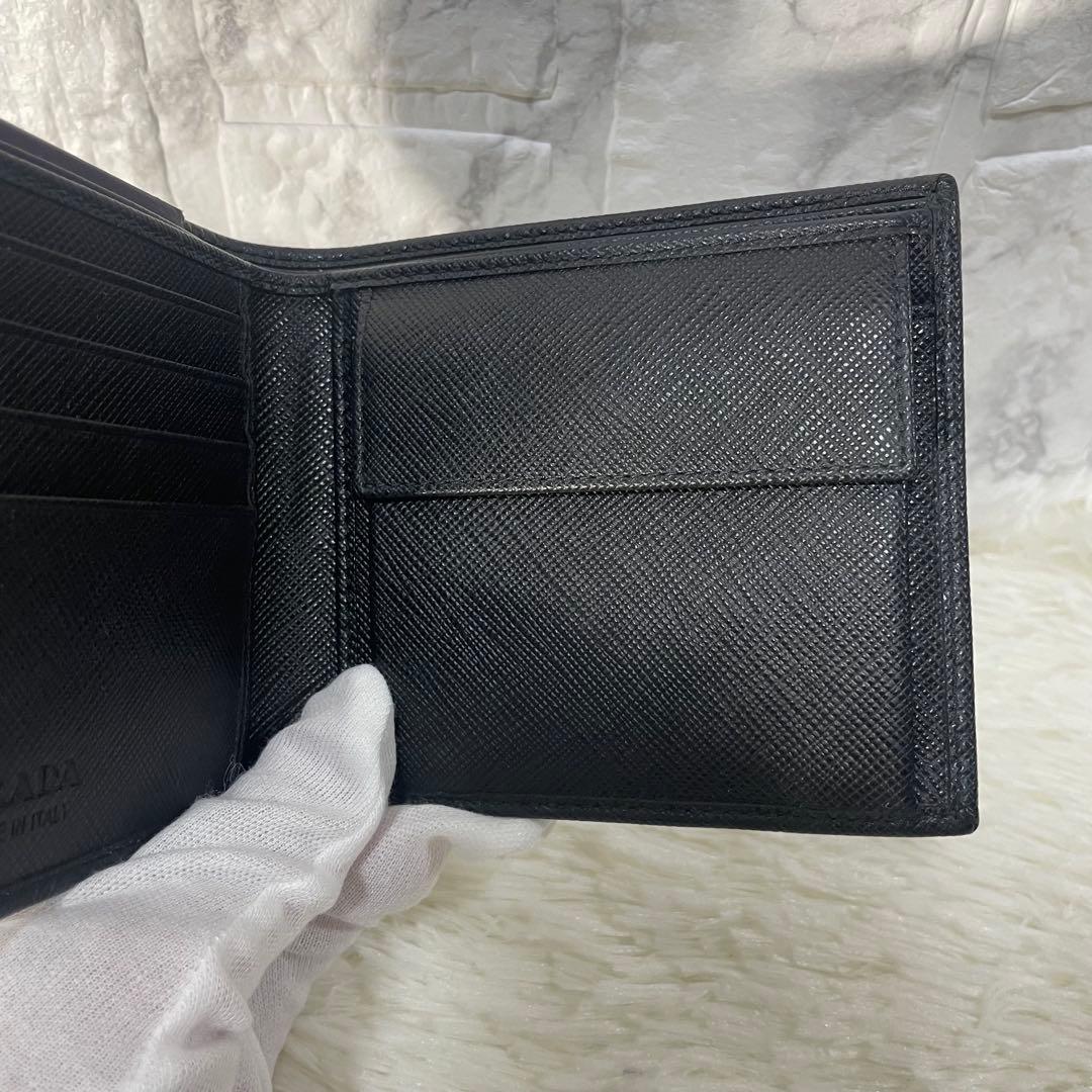 【未使用級】PRADA プラダ コンパクトウォレット 二つ折り財布 2MO738
