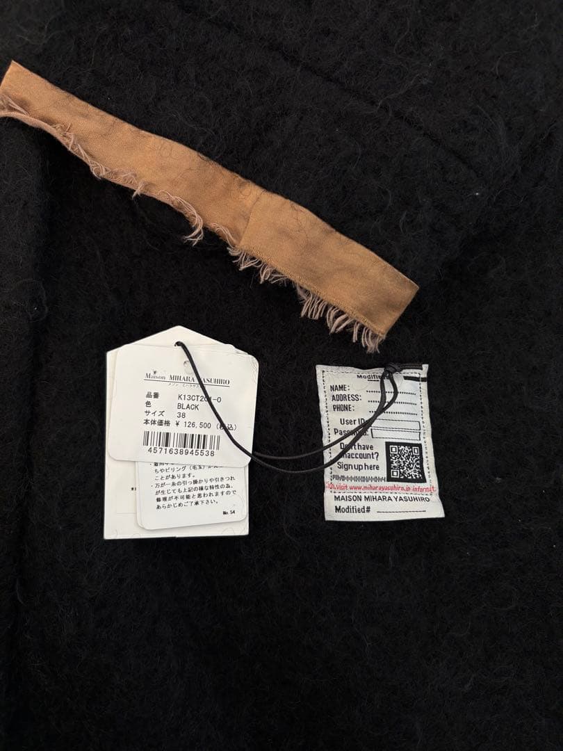 希少ミハラヤスヒロ　2024AW モヘヤコート