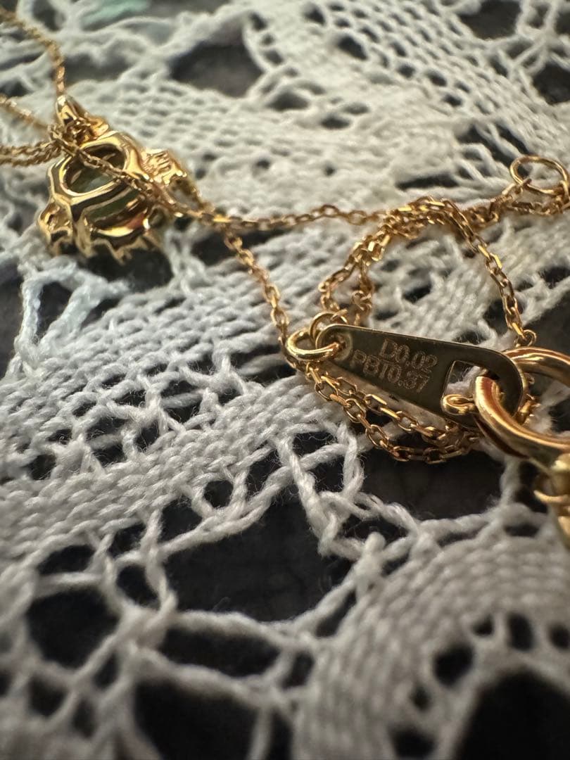 き*ん様 パライバトルマリン ダイヤモンド ベビーパール K18ソ付き ネックレ