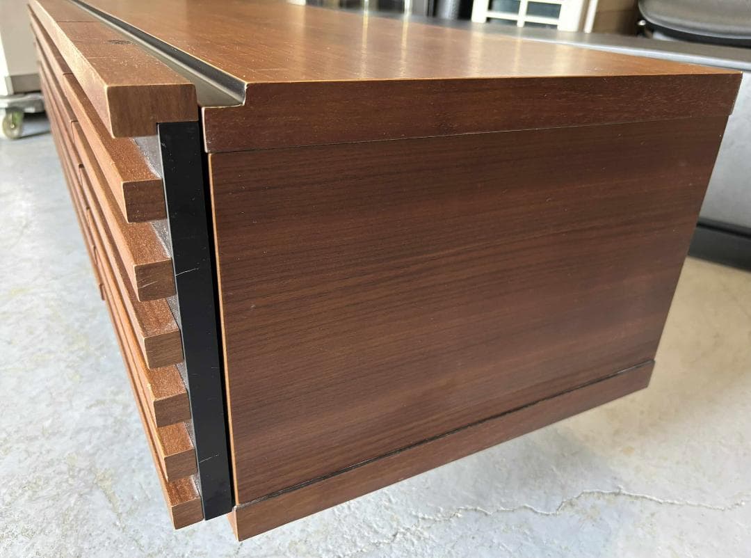 rin.rin.31 高級感 シギヤマ ローボード、テレビ台 ブラウン