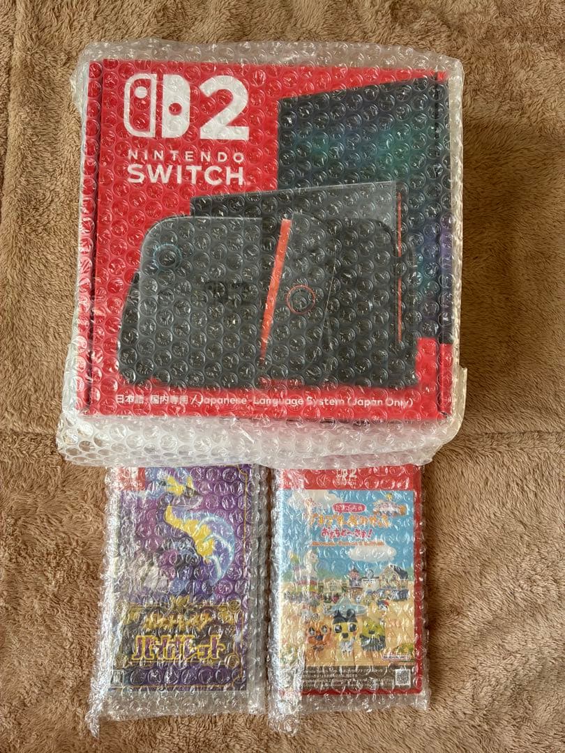 新品未開封　Nintendo Switch 2 本体 + ゲームソフト2本セット