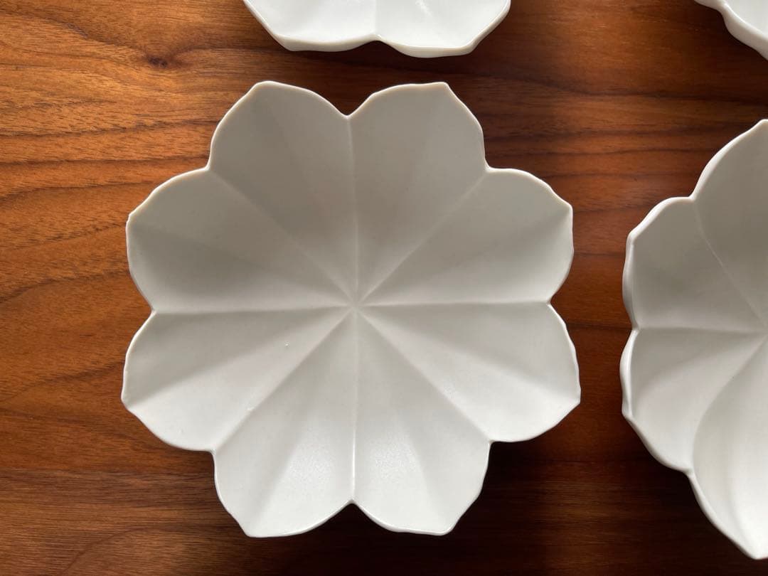 臼杵焼 稜花小鉢 白 White 4枚セット