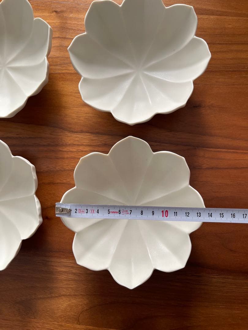 臼杵焼 稜花小鉢 白 White 4枚セット