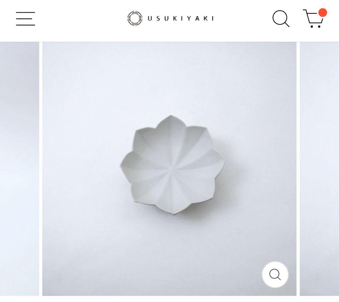 臼杵焼 稜花小鉢 白 White 4枚セット