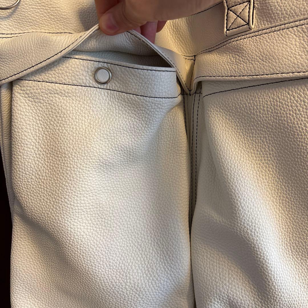 GOさん専用PORTER ホワイトレザーヘルメットバッグ