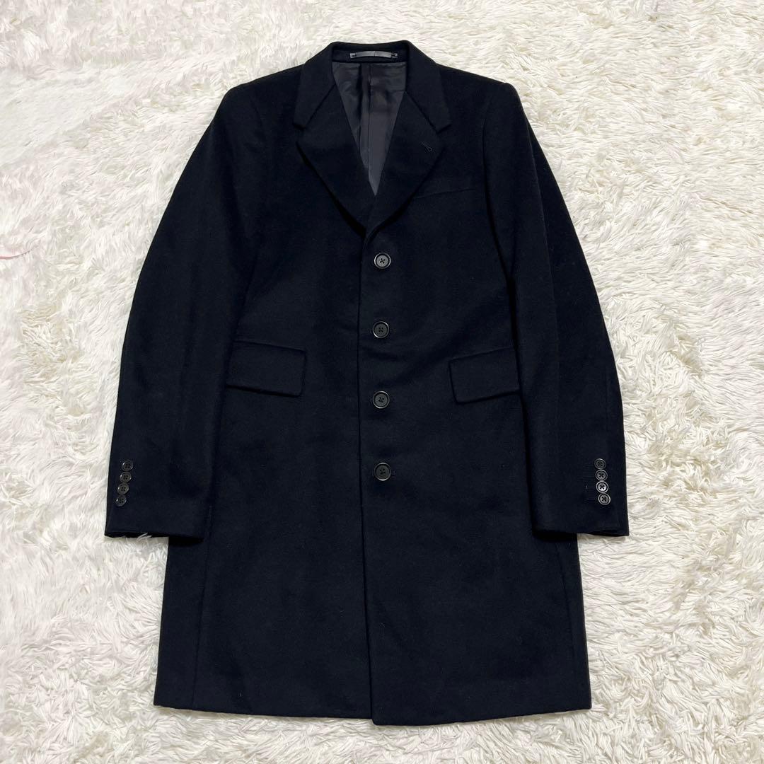 美品✨️ Paul Smith チェスターコート ドット ウール ブラック