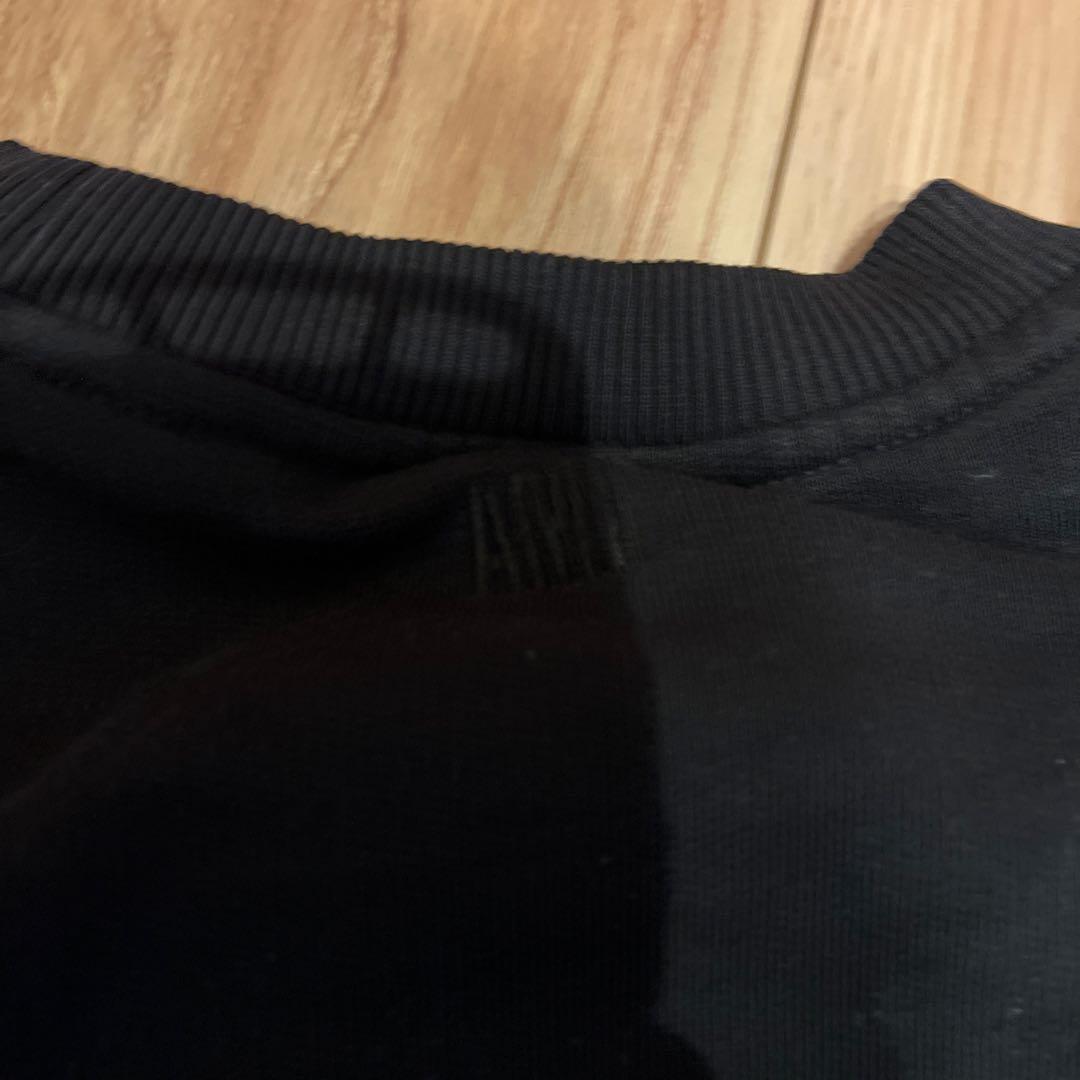 AMI ハートロゴ ブラックスウェット　トレーナー