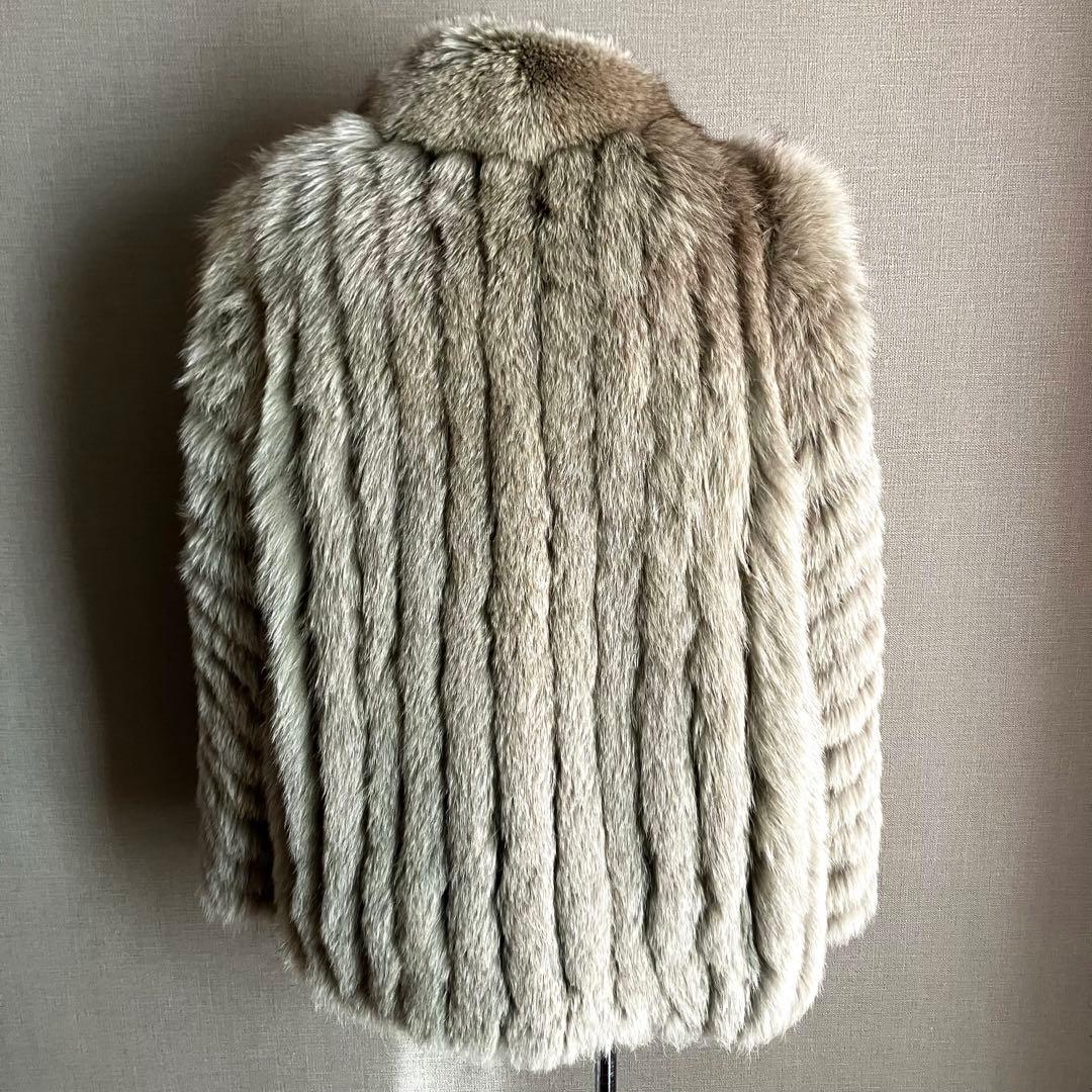 ✨極美品✨SAGA FOX 最高級シルバーフォックスコート 銀サガ 刺繍 11