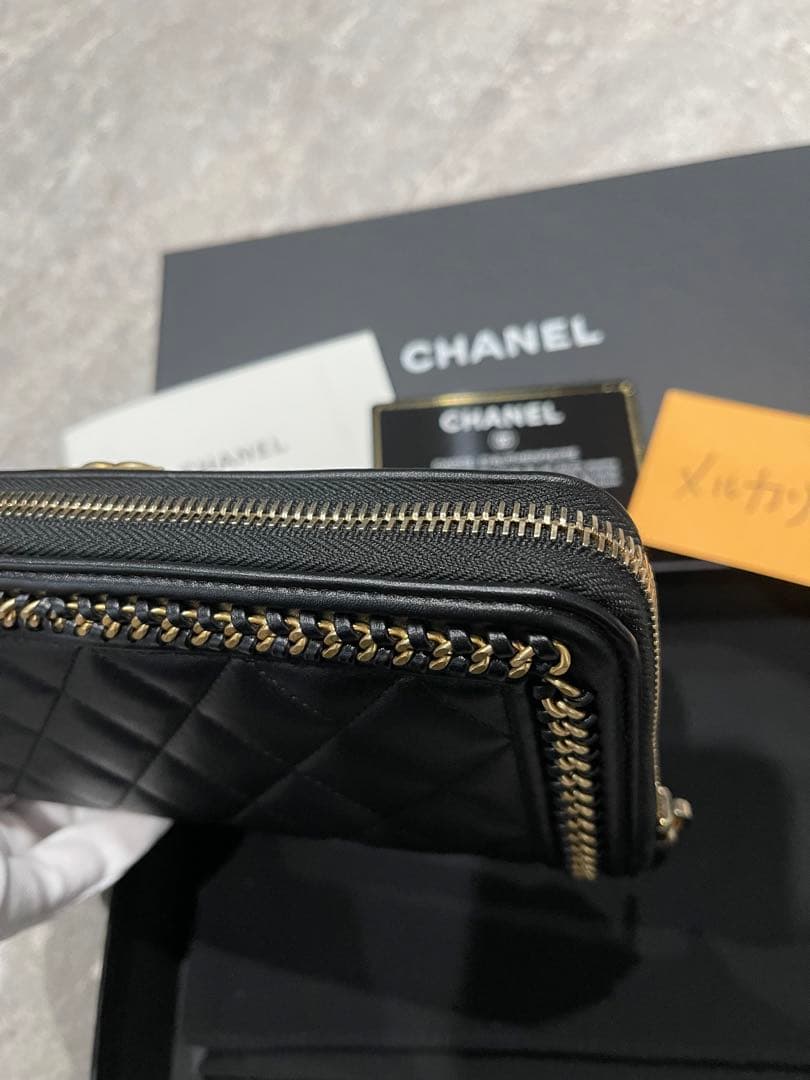 きょう 即購入不可 シャネル 長財布 ボーイ チェーン ファスナー 激レア