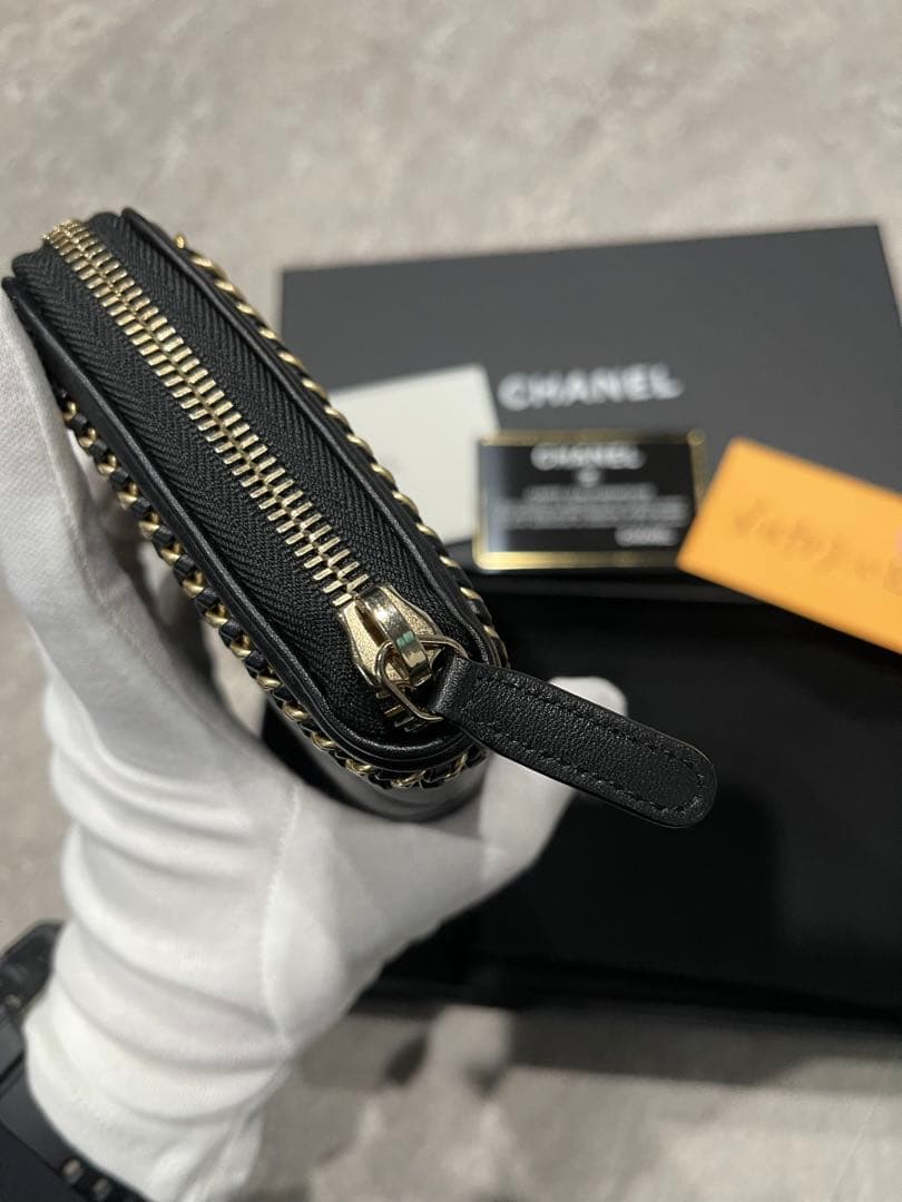 きょう 即購入不可 シャネル 長財布 ボーイ チェーン ファスナー 激レア