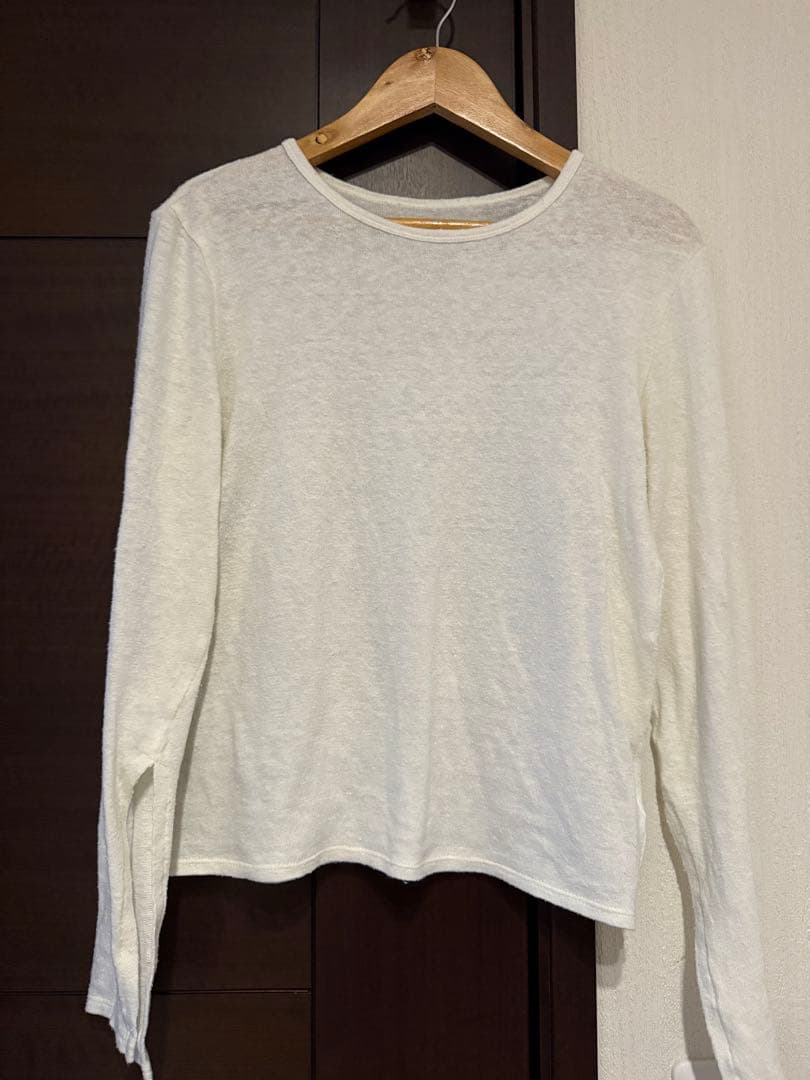 THE SHISHIKUI New long / WHITE シシクイ トップス