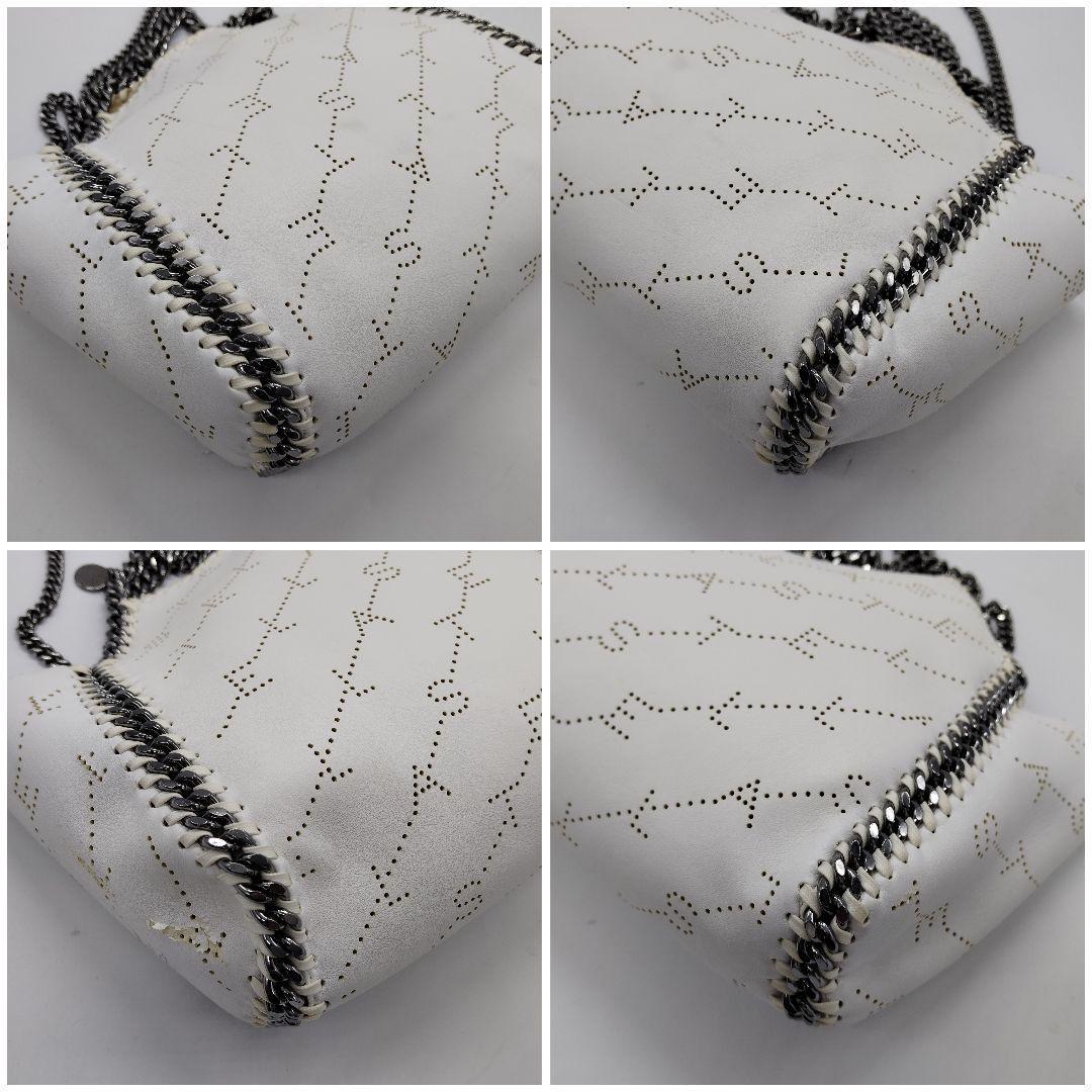 美品 ステラマッカートニー ショルダーバッグ 2way モノグラム 総柄 白