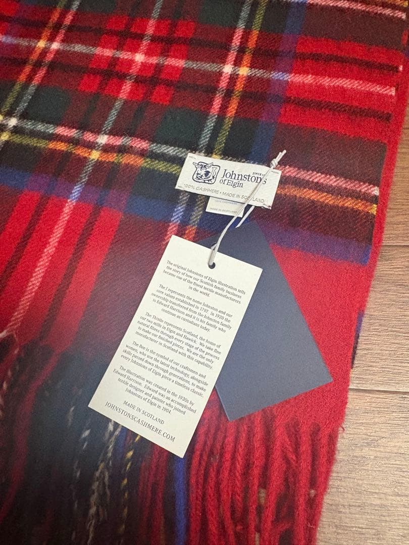 l*i様 ジョンストンズ カシミア100%マフラー ストール　大判