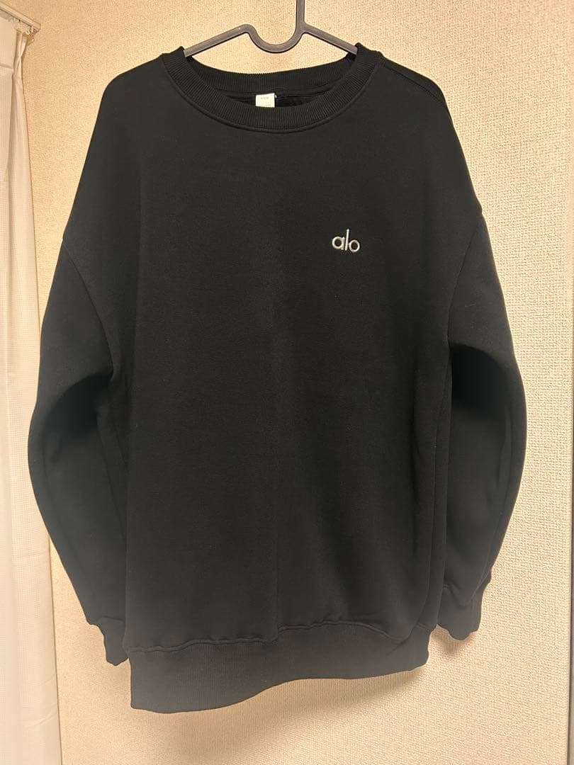 オ*ん様 alo ブラック スウェット ユニセックス　Mサイズ