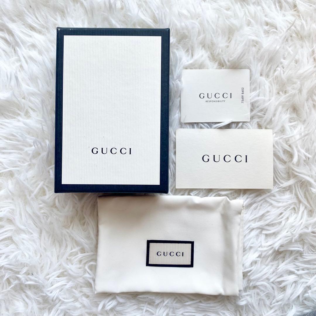 付属品完備✨美品✨グッチ ６連キーケース キャンバス PVC リボン バイカラー