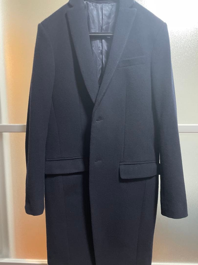 【美品】ato チェスターコート ネイビー　46（Mサイズ）