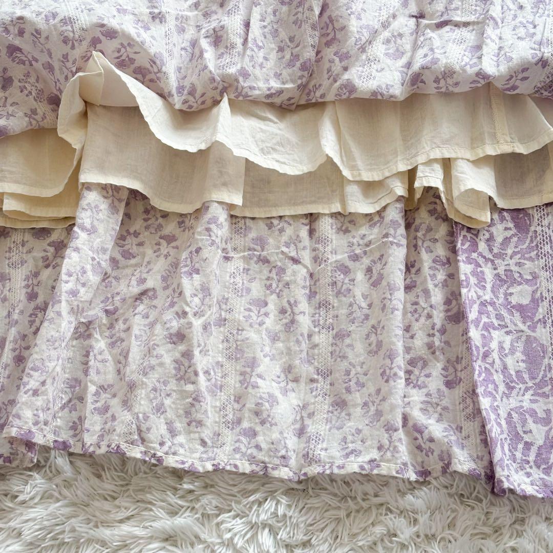 ヌキテパ コットンジャガードコンビギャザードレス 2023 桃着用　ワンピース