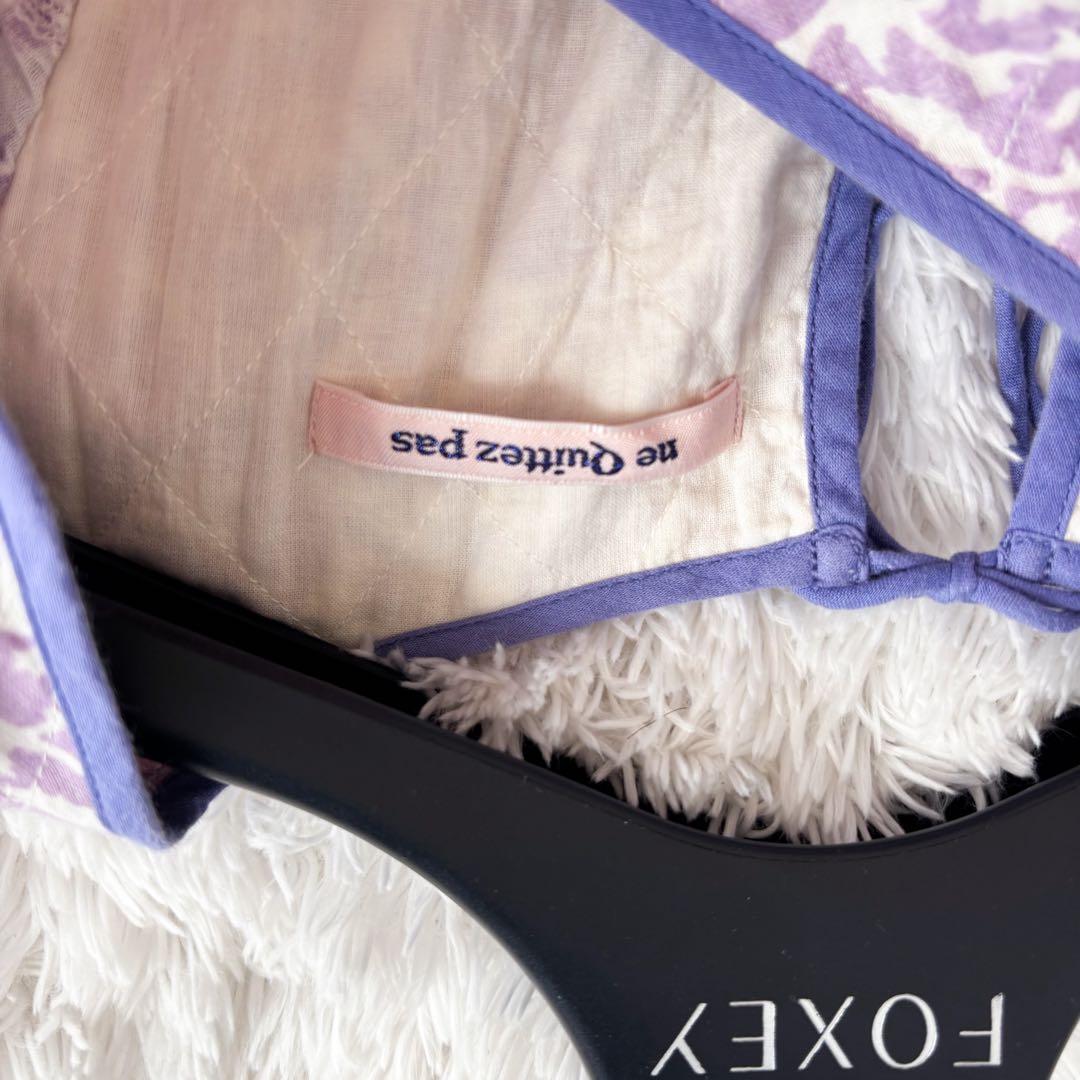 ヌキテパ コットンジャガードコンビギャザードレス 2023 桃着用　ワンピース