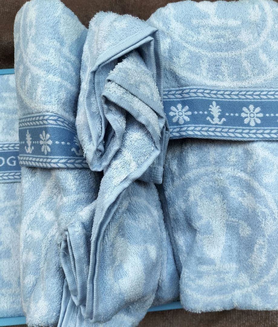 ◇　ウェッジウッド　ブルー　タオルケット　2枚セット◇西川産業