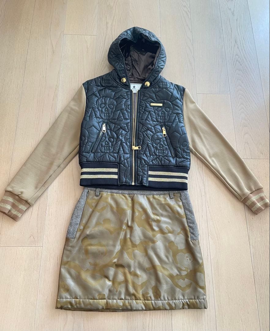 【MARK&LONA】レディース ゴルフ ブルゾン•スカート2枚セット