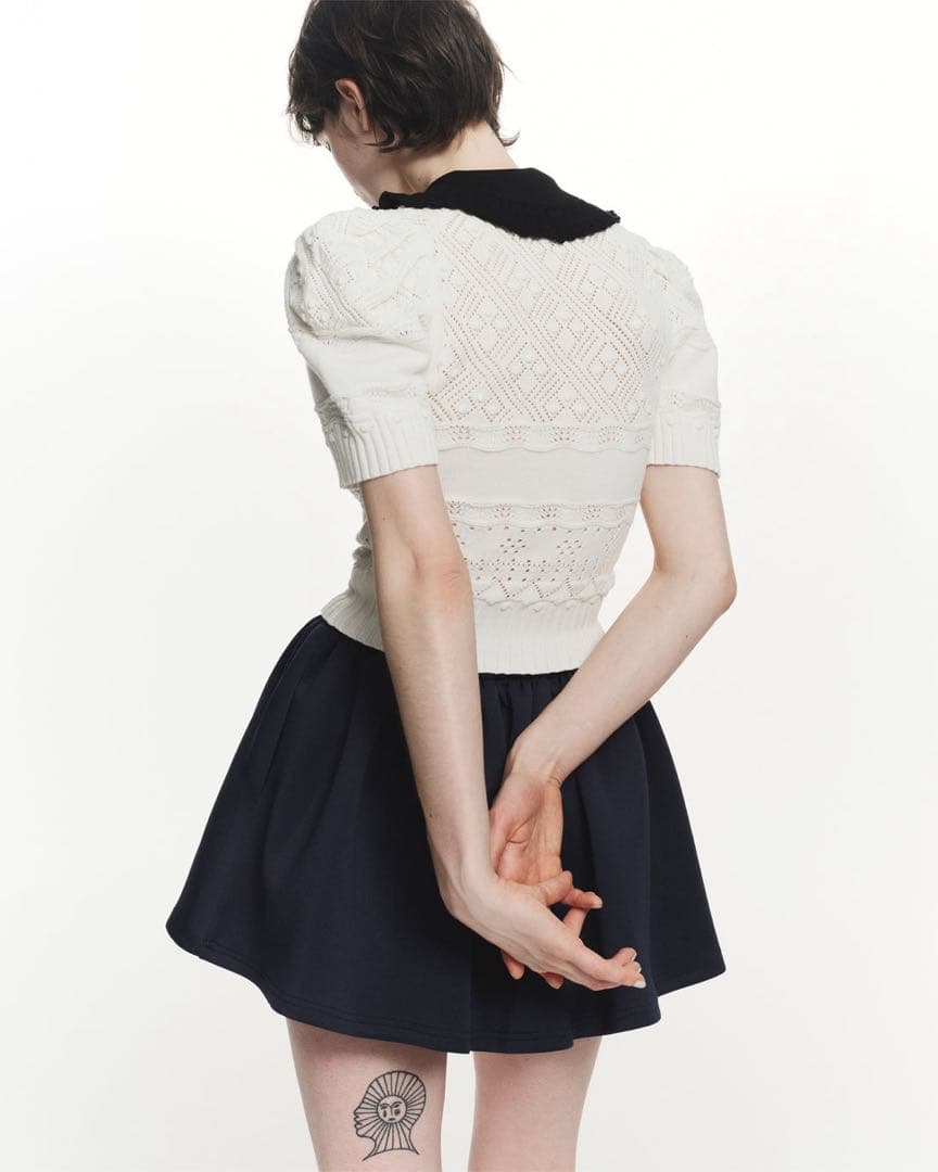 Bibiy. フレアスカート ネイビー