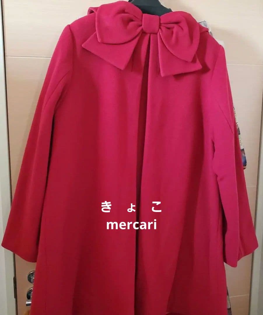 斑*す様 【新品】フランシュリッペ 後ろリボンロングコート 3L fl5