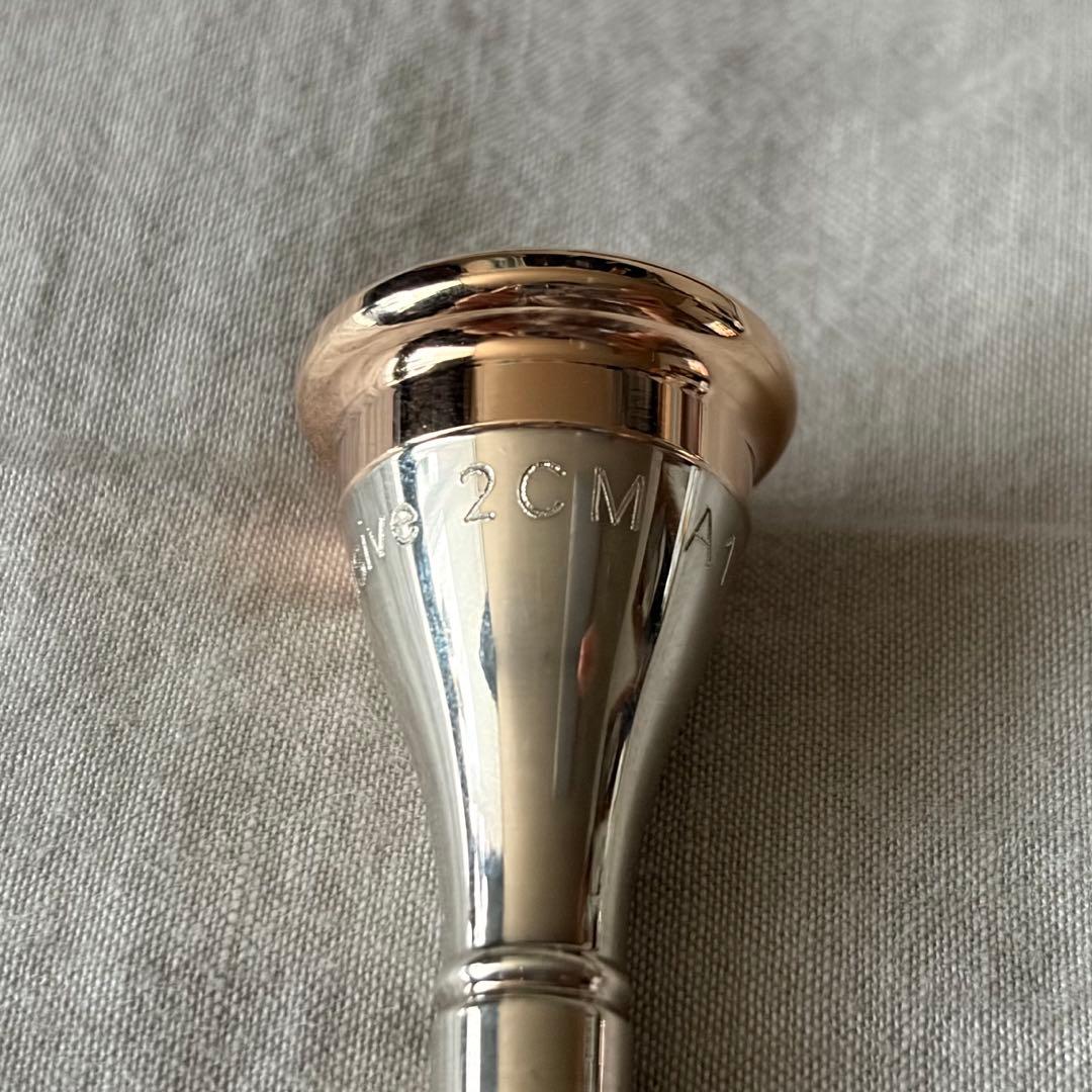 JK 2CM A1 ピンクゴールドメッキ フレンチホルンマウスピース