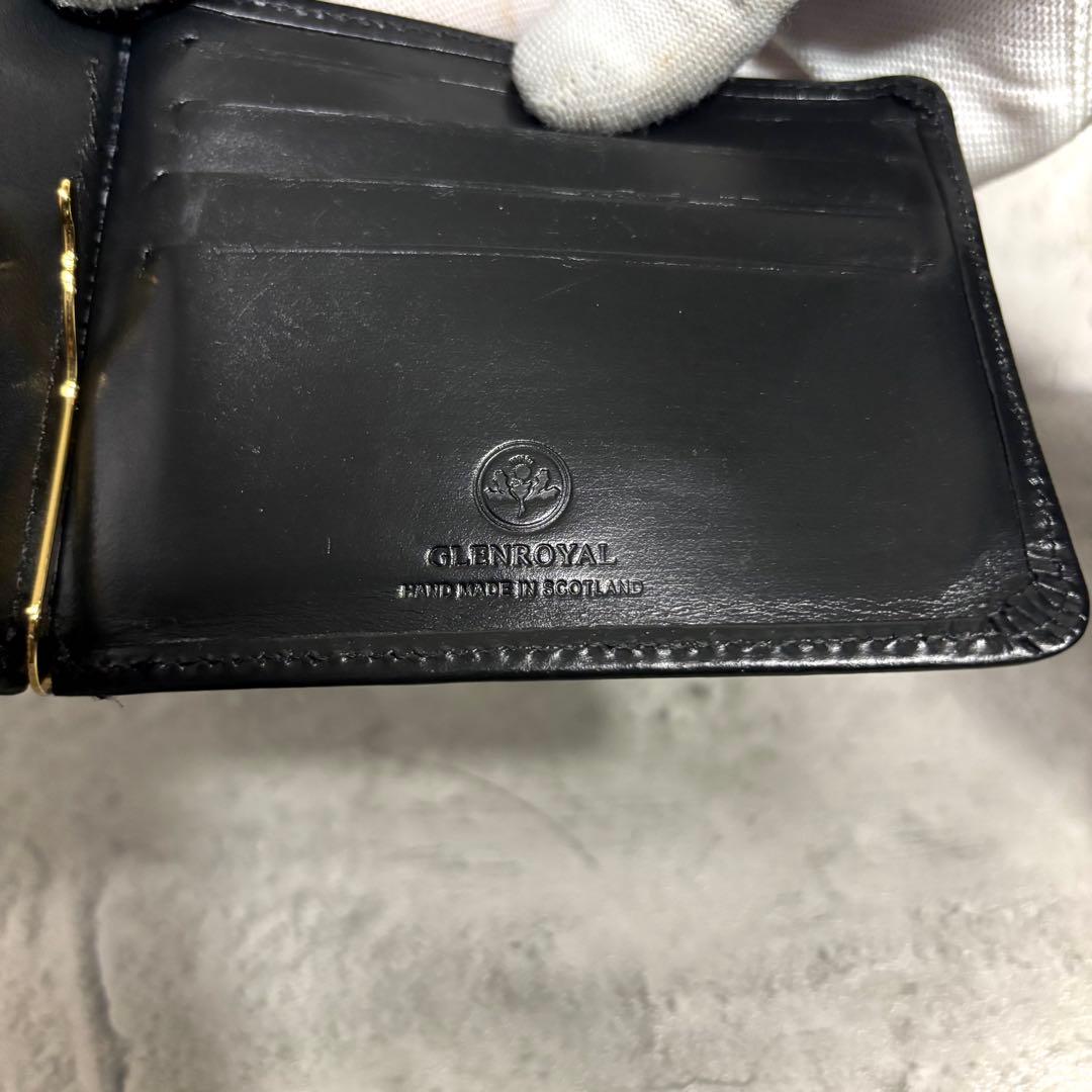 【アルフ！】グレンロイヤル マネークリップ 黒 カードケース付