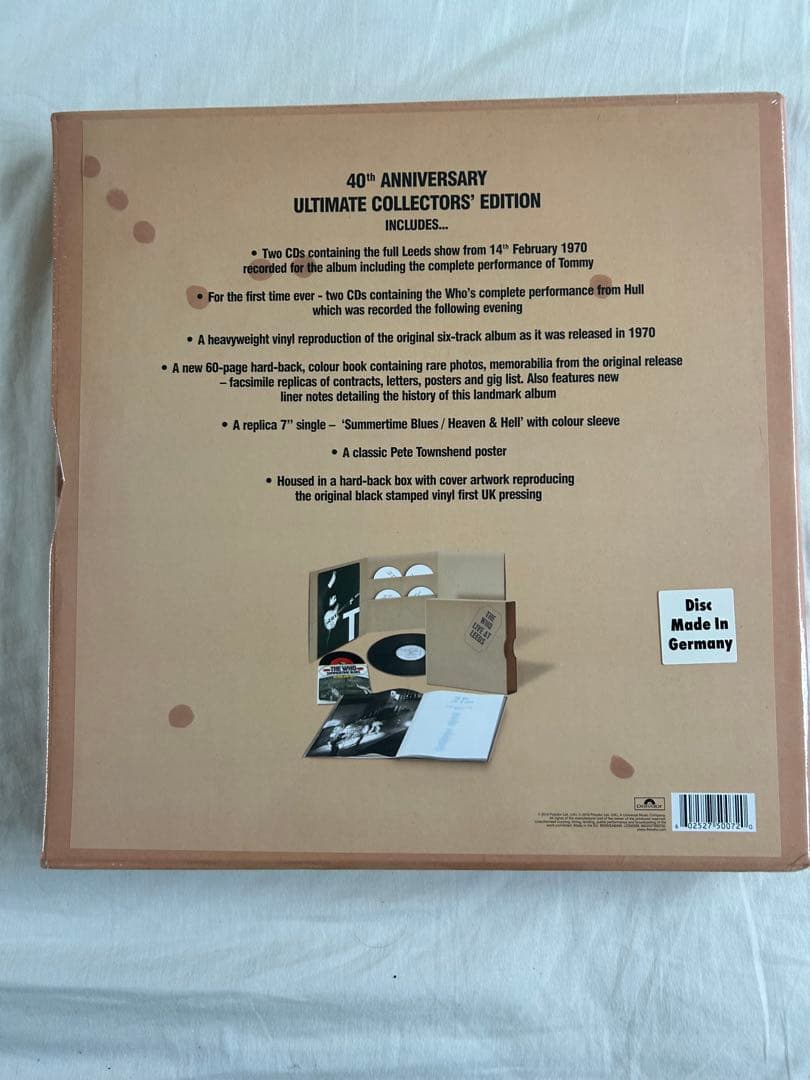 THE WHO / LIVE AT LEEDS 40周年記念盤 未開封