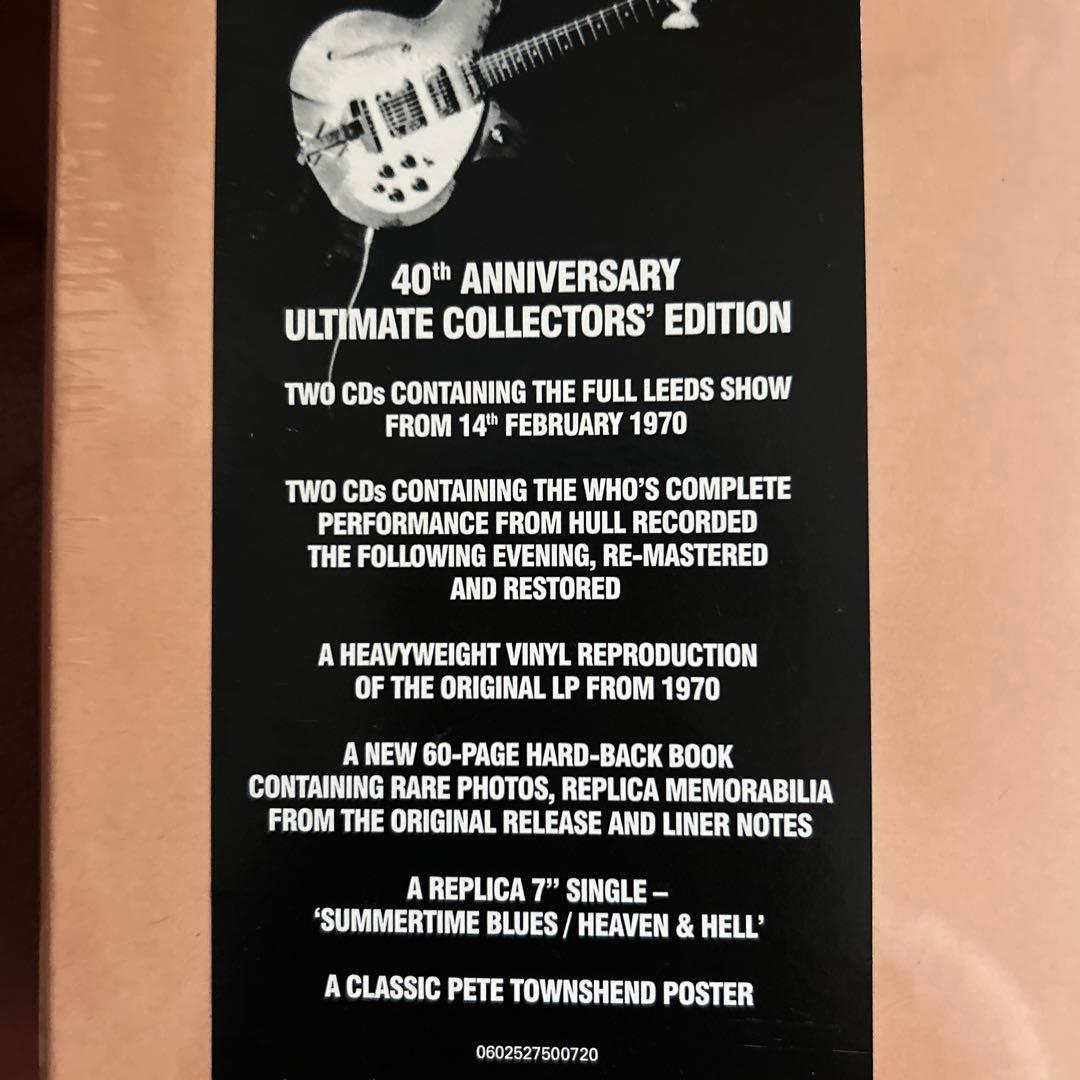 THE WHO / LIVE AT LEEDS 40周年記念盤 未開封