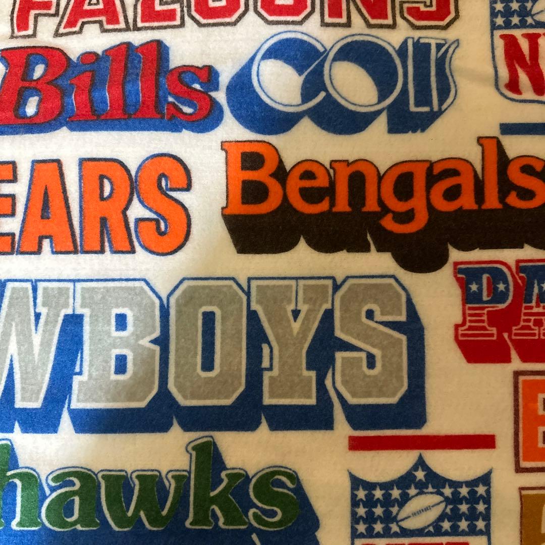 80s Chatham チャタム社 NFL MONTAGE ブランケット グッズ