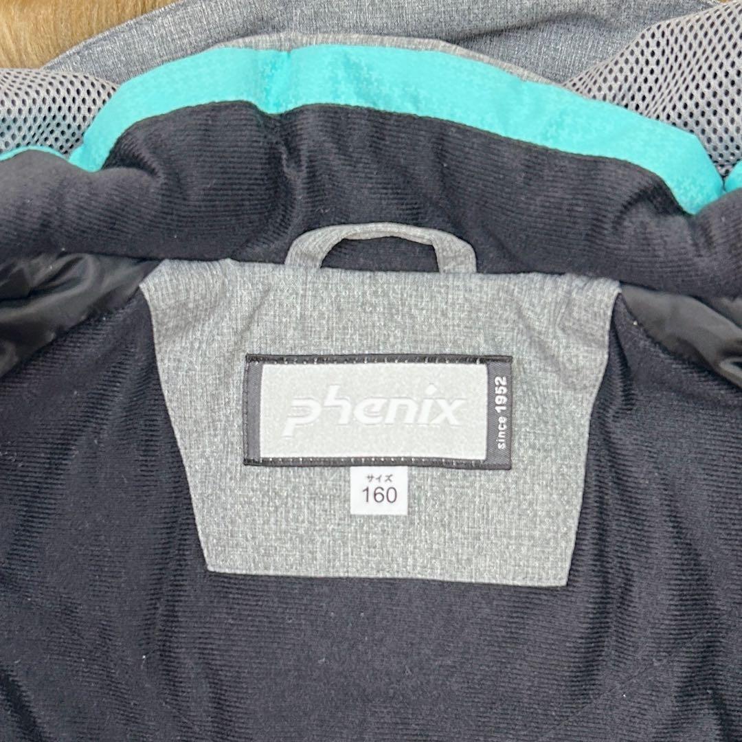 【美品‼︎】Phenix スキーウェア上下セット 160 グレー×黒 美品 M相当