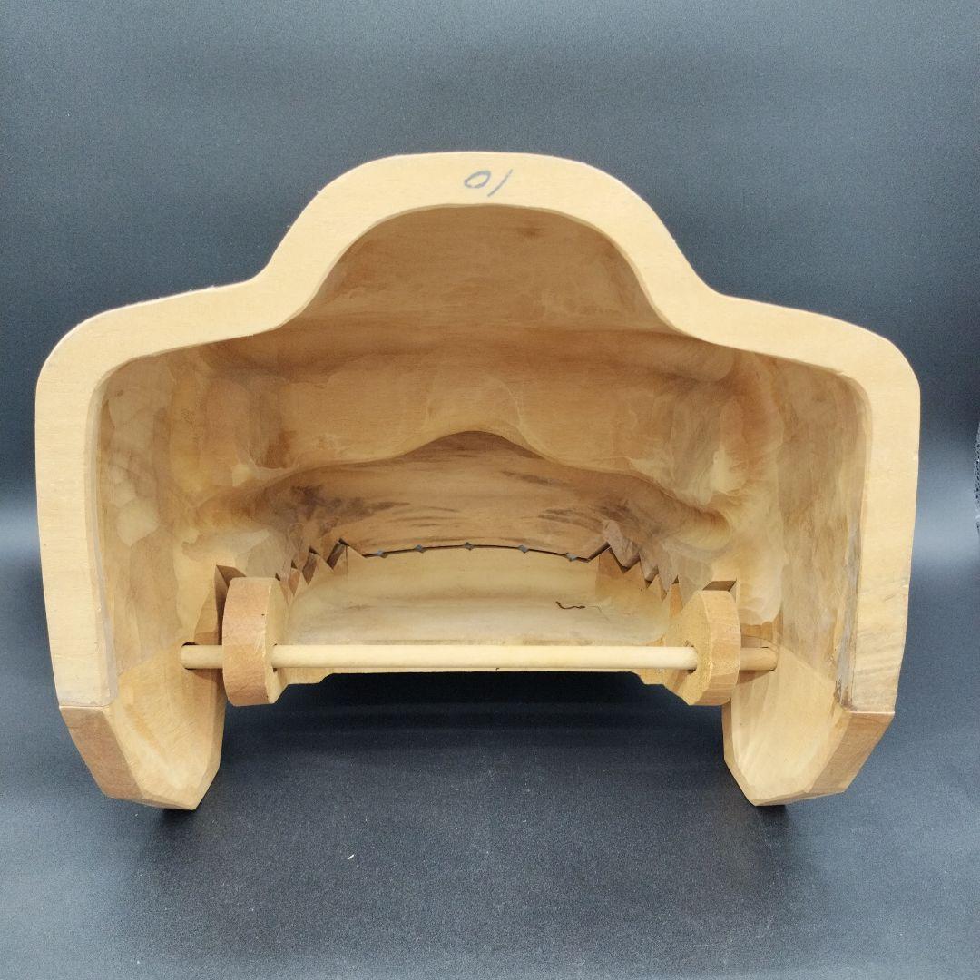 木製 獅子頭 彫刻