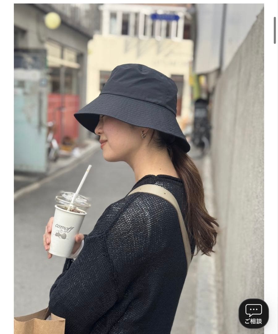 OUR ♡ 前後で使える2WAYバケットハット/ブラック/ 新品未使用♪