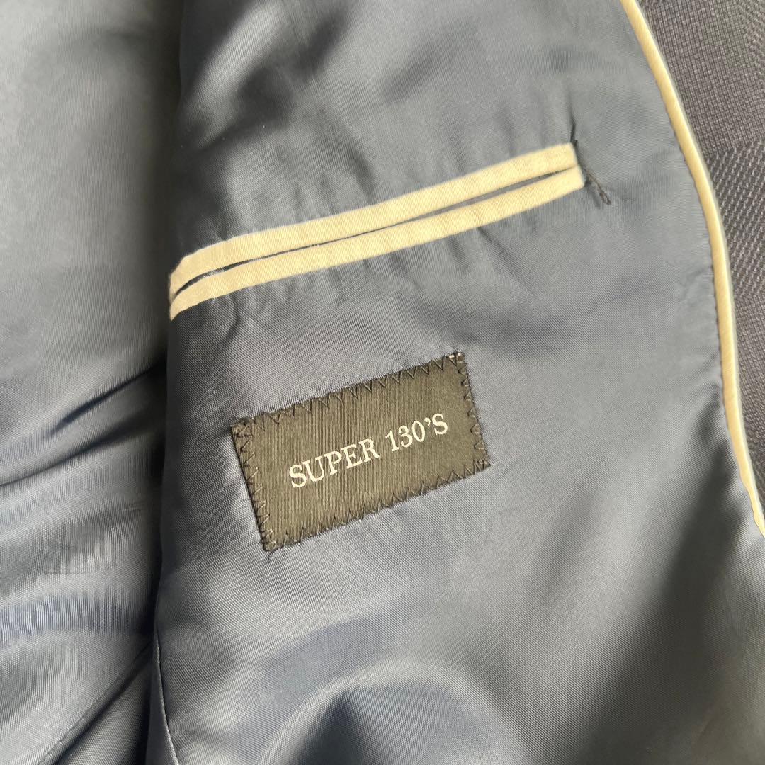 EMPORIO ARMANI ネイビー チェック柄 スーツ