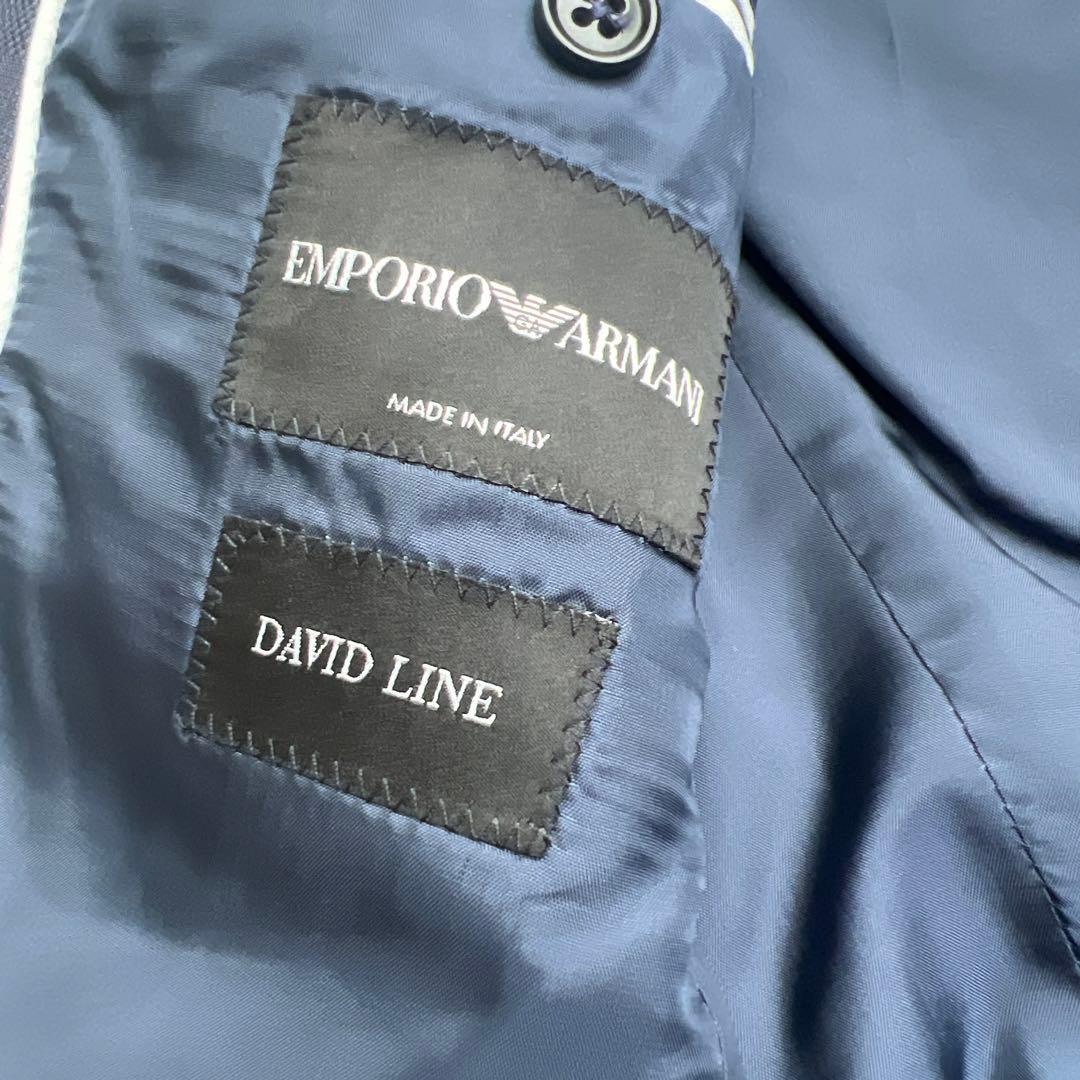 EMPORIO ARMANI ネイビー チェック柄 スーツ