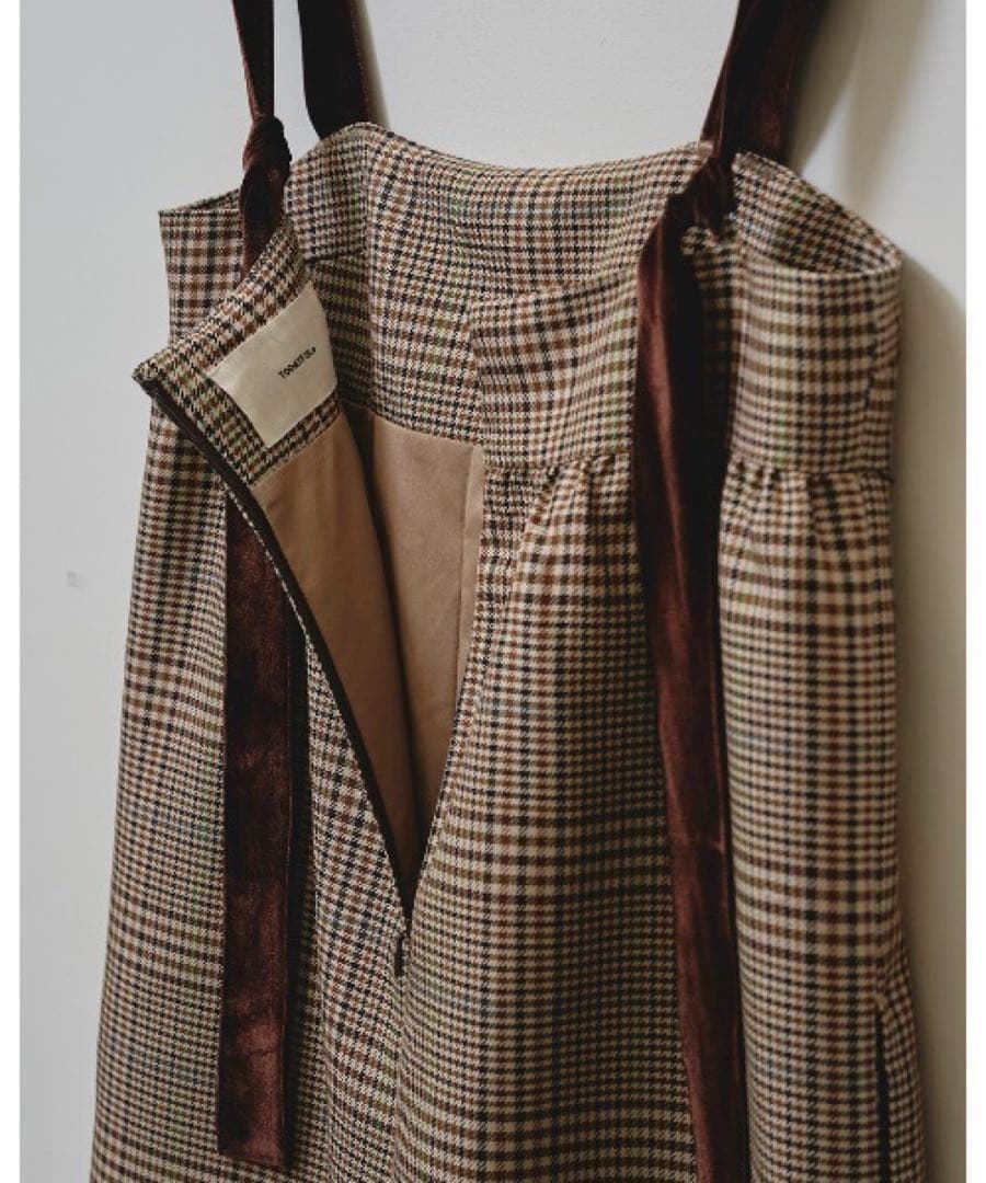 サロペット・オーバーオール・オールインワン TODAYFUL Check Wide Combinaison