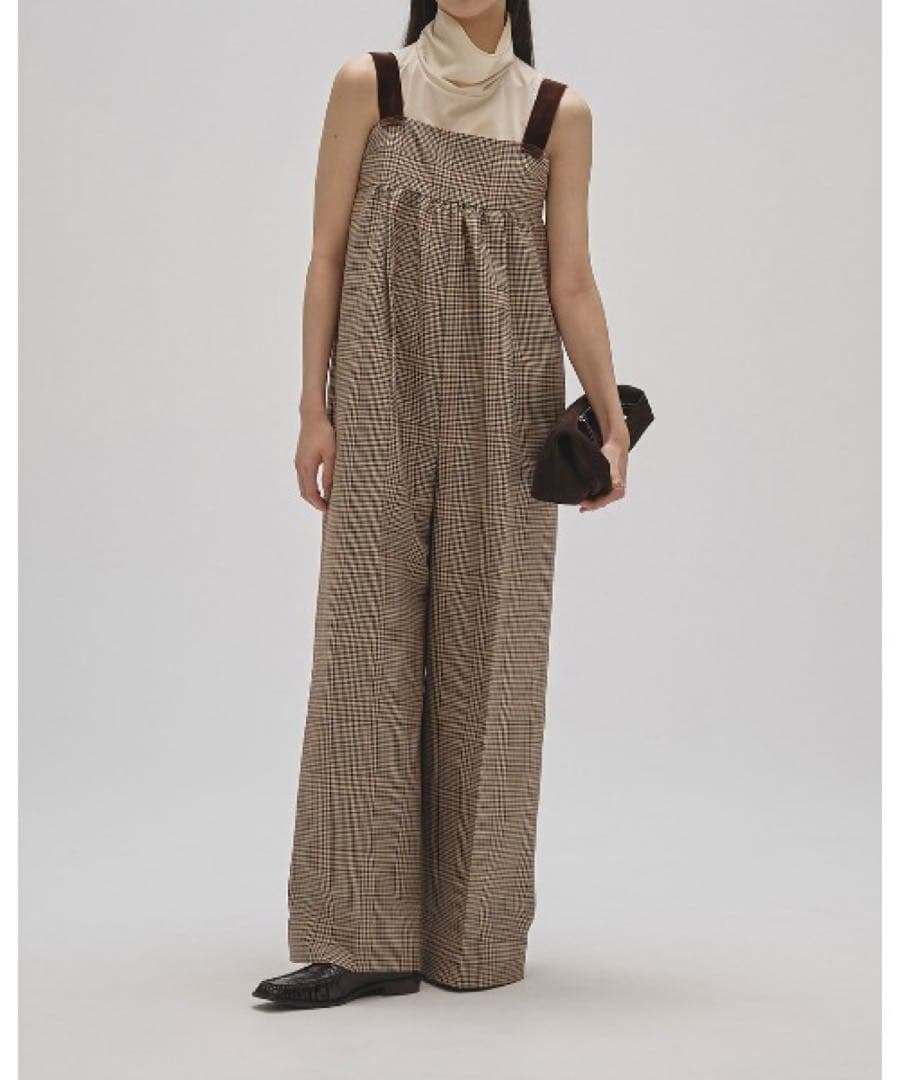 サロペット・オーバーオール・オールインワン TODAYFUL Check Wide Combinaison